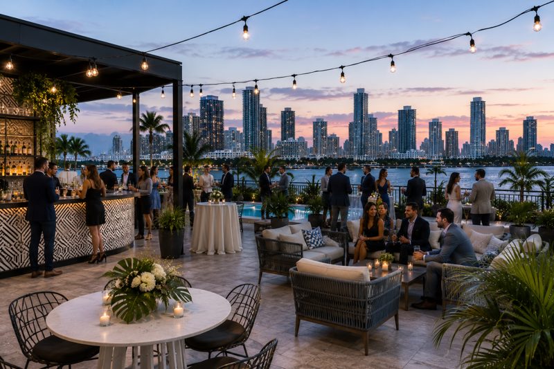 Hollywood FL, Dania Beach, and Hallandale Beach event venues with coastal access, restaurants, hotels, and private spaces