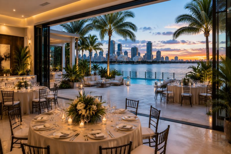 Miami airport-area corporate event spaces, meeting rooms, training venues, and private dining settings