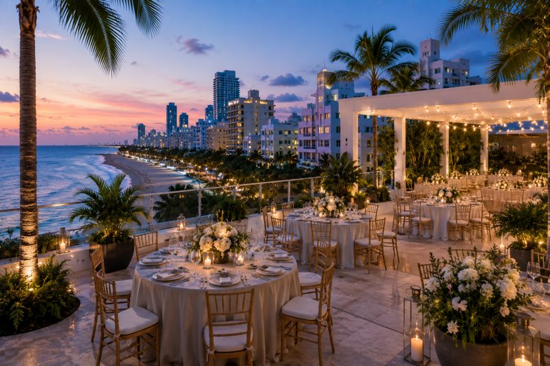Miami Beach rooftop, poolside, and coastal event spaces for private parties and brand gatherings