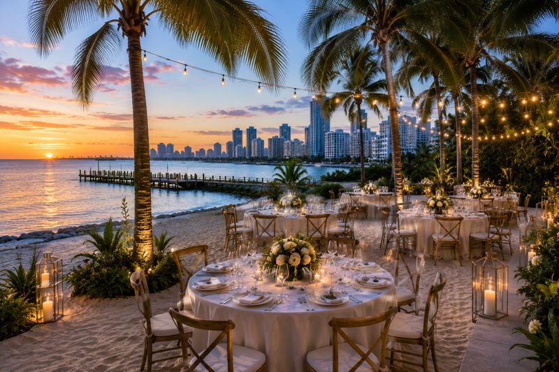 North Miami-Dade coastal venue areas including Sunny Isles Beach, Surfside, Bal Harbour, Aventura, and Bay Harbor Islands