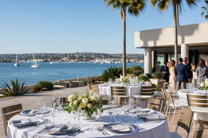 Waterfront and coastal event venues in San Diego including Mission Bay, La Jolla, Point Loma, and Coronado