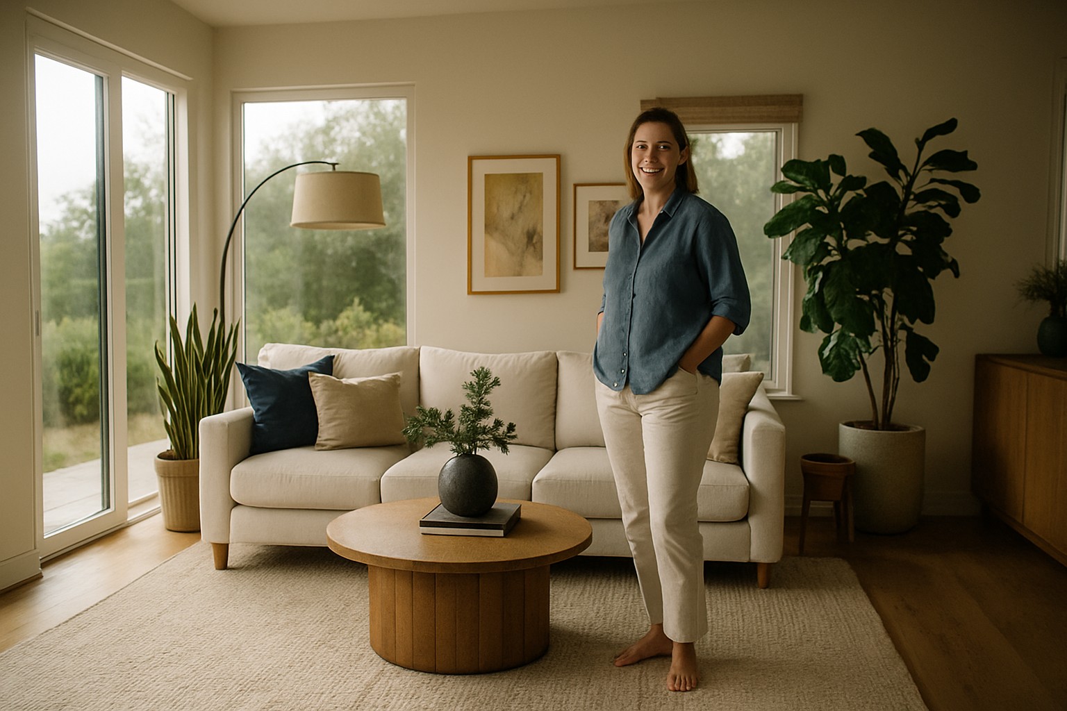 Modern family living room used for a lifestyle shoot