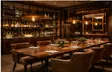Warm private dining room and bar venue