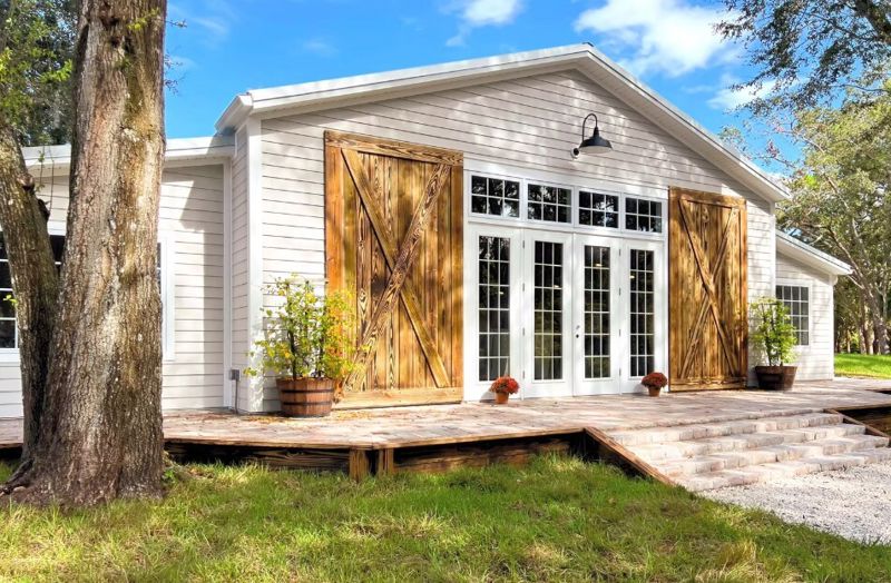 Nine-acre Garden Venue with Barn, Pond and Private Wedding Cottages