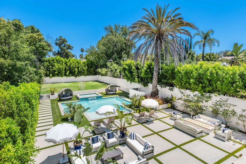 Modern Tarzana Smart Home with Pool, Fire Pit and Large Event Backyard