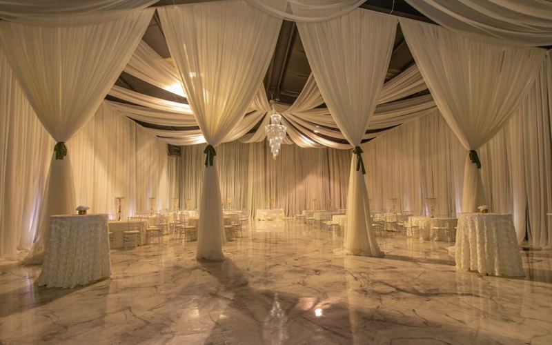Chandelier-Lit Reception Hall With Flexible Seating and Practical Event Support in Douglasville, GA