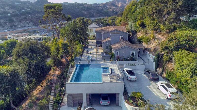 Gated Bel Air Mansion with Infinity Pool and City Views