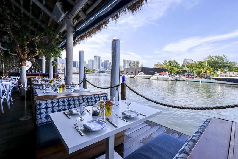 Miami Riverfront Restaurant with Garden, Bar and Waterfront Event Spaces