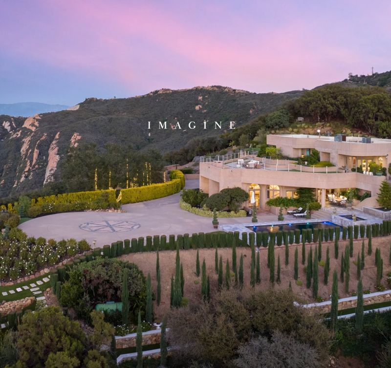 Mountain-Top Estate With Helipad and Pool
