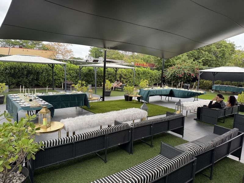 Little Haiti Indoor-outdoor Event Space with Garden and Dj Setup