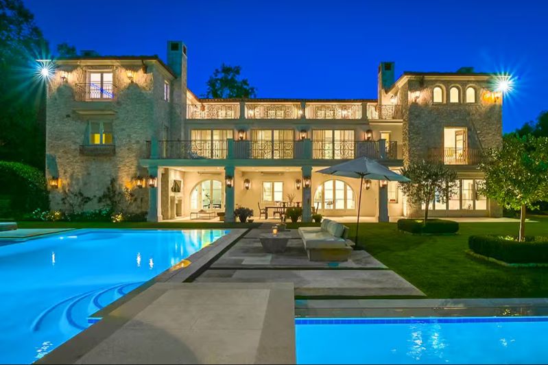 Secluded Malibu Chateau with Pool, Sauna, and Floor-to-ceiling Light