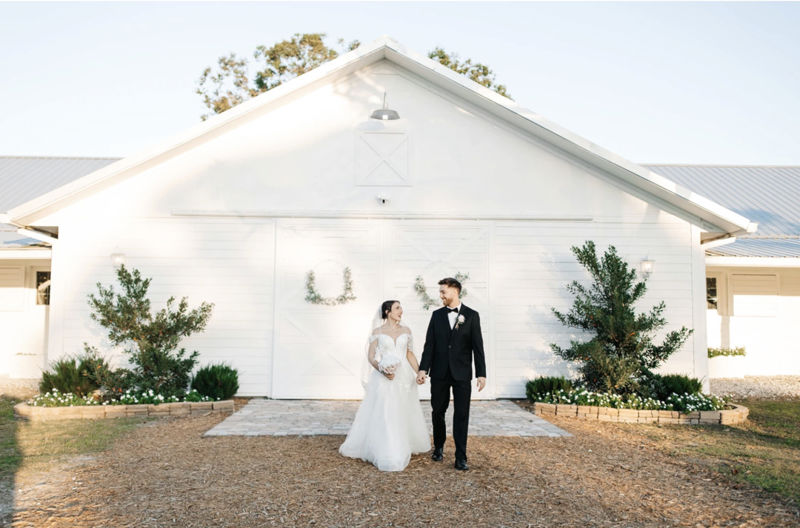 Horse Farm Wedding Barn with Waterfront Views and Rustic-chic Interiors