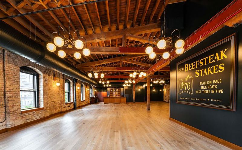 Historic River North Steakhouse with Timber Ceilings and Private Dining