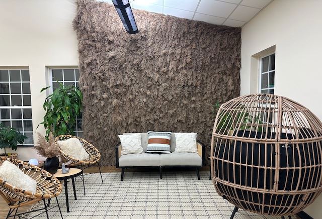 Boho-Chic Aurora Event Studio with Natural Light and Lounge Seating