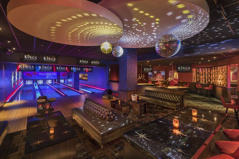 Doral Entertainment Venue with Bowling, Patio, Games and Private Rooms