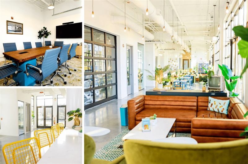 Modern Cumming Coworking Space With Meeting Rooms, Screens, WiFi and Collaborative Areas