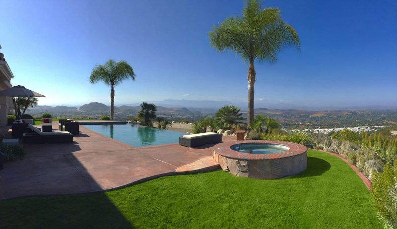 Gorgeous Mediterranean with City Lights Views