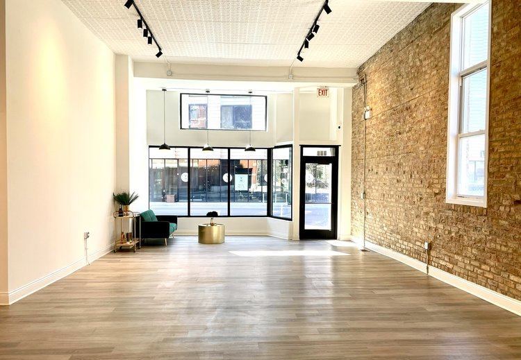 Sunlit West Town Studio for Weddings, Art Shows and Meetings