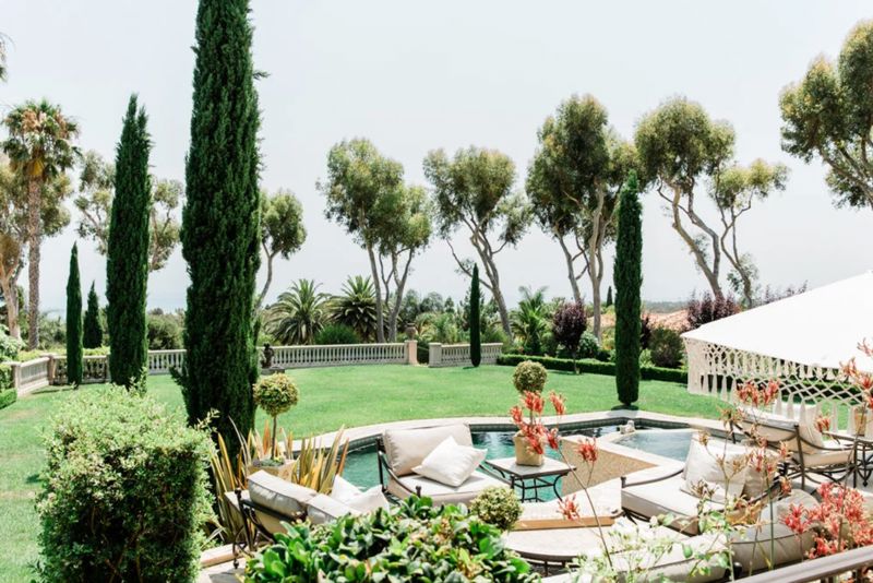 Malibu Tuscan Estate with Formal Gardens, Ocean Views, and Bridal Suite