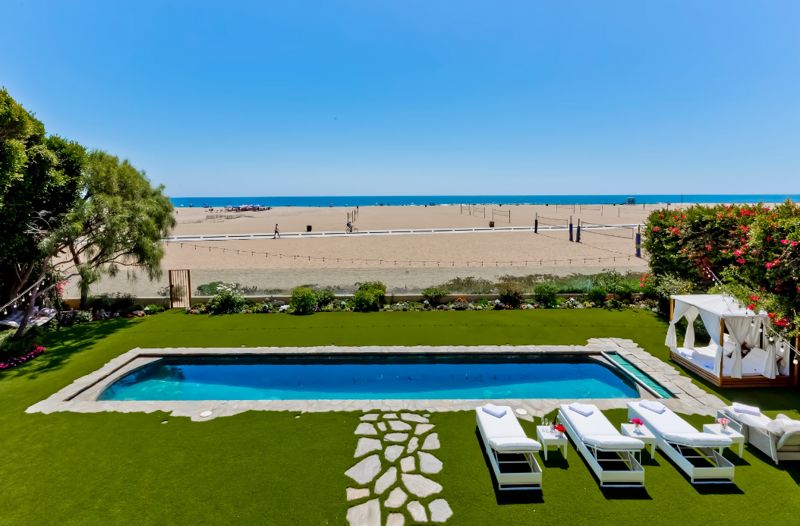Historic Beachfront Estate with Pool, Lawn, and Private Event Access