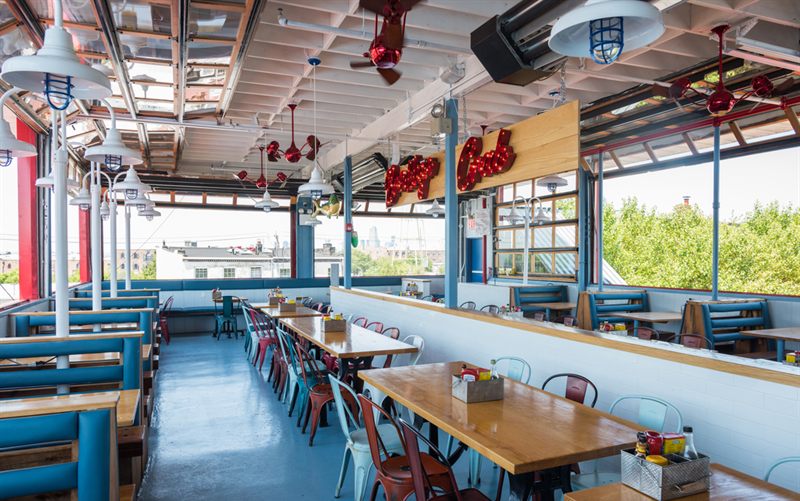 Red Hook Waterfront Restaurant With Decks, Bars and Harbor Views