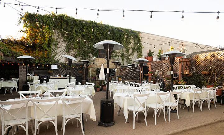 Historic Garden Restaurant with Bocce Courts and Custom Event Menus