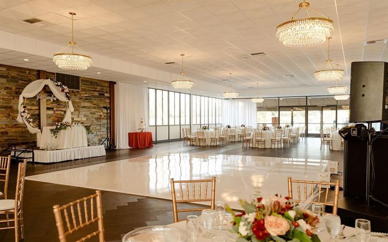 Golf Course Clubhouse With Grand Ballroom and Lakeside Ceremony Areas