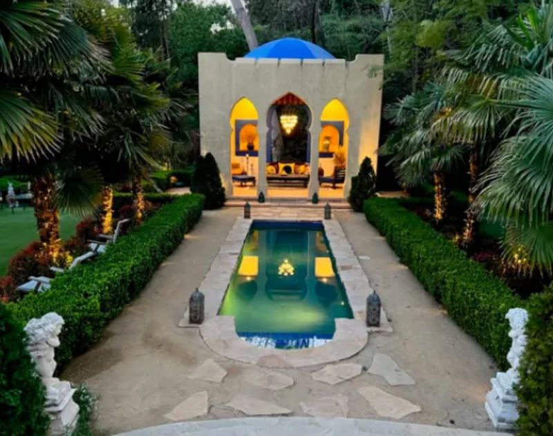 Moroccan Hollywood Hills Estate with Gardens and Pool