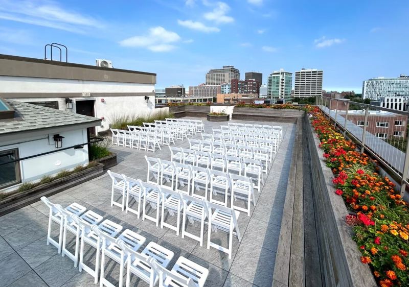 Elegant Evanston Museum with Galleries and Terrace for Weddings and Receptions