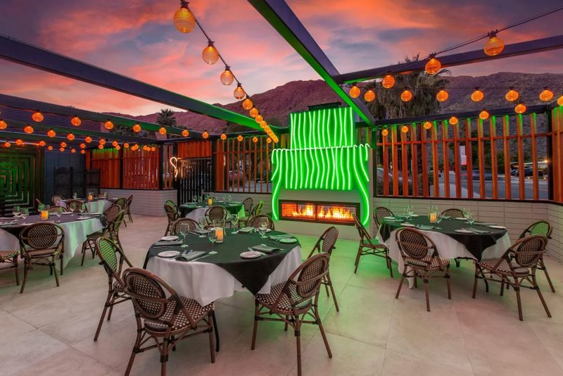 Downtown Palm Springs Restaurant with Patios and Group Dining