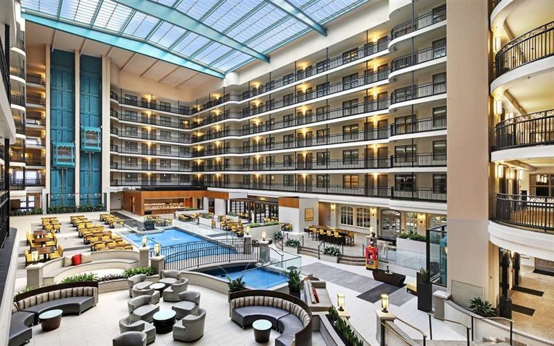 All-Suite Hotel Venue with Large Event Space and Indoor Pool Area
