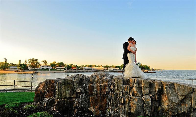 Island Waterfront Ballroom With Skyline Views and Private Chapel