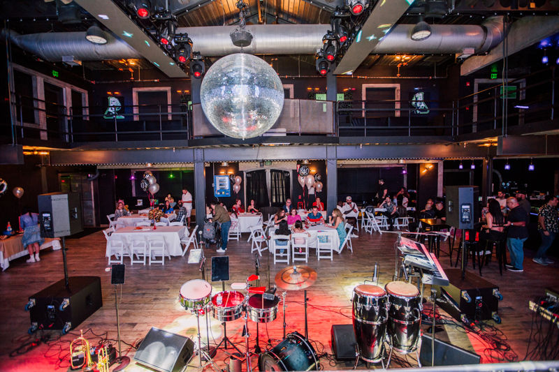 Modern Nightclub-style Event Hall with Patio and Loft