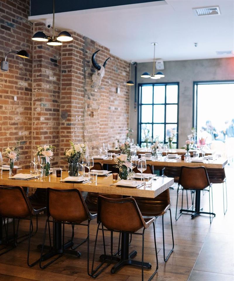 Long Island City Argentine Restaurant With Open Kitchen and Garden Patio