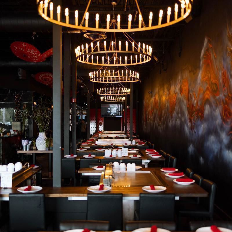 Hibachi Steakhouse Event Venue with Bar, Sushi and Private Dining Energy