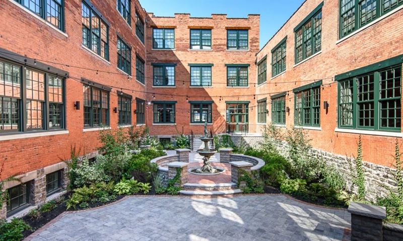 Industrial-Chic Buffalo Event Venue With Courtyard and Loft Details