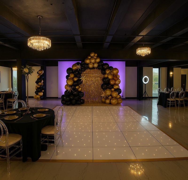Elevated Stuart Event Hall with Modern Finishes and City Views