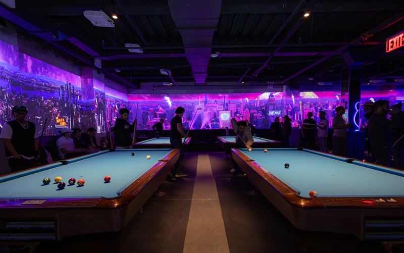 East Village Game Lounge With Stage, Projectors and Full Bar