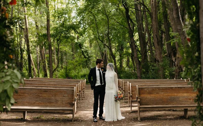 Finger Lakes Homestead With Gambrel Barn and Forest Ceremony Site