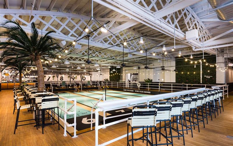 Large Bucktown Shuffleboard Club for Parties and Company Events