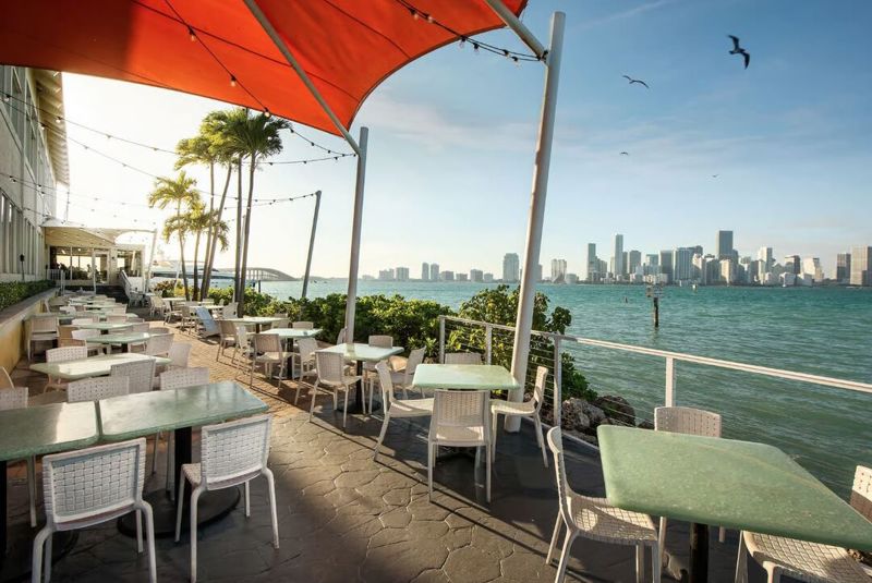 Waterfront Key Biscayne Ballroom with Miami Skyline Views