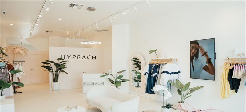 Melrose Event Space with Colorful Retail-style Creative Backdrop