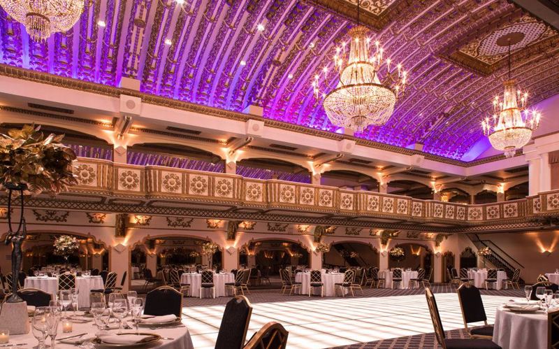 Historic Gold Coast Hotel Ballroom for Weddings and Corporate Dinners
