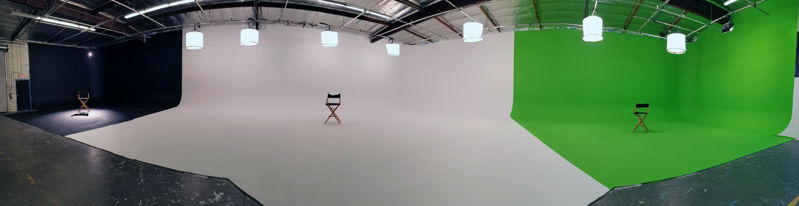 Studio with White Cyc, Green Screen, Black Void for Shoots and Events