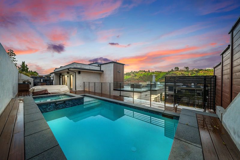 Hollywood Hills Mansion with Rooftop Deck, Pool and Balconies