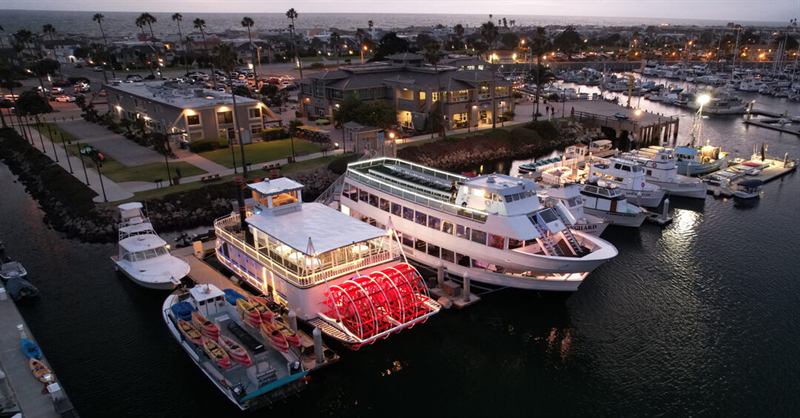 Classic Paddlewheel Yacht Venue for Dockside or Sunset Celebrations