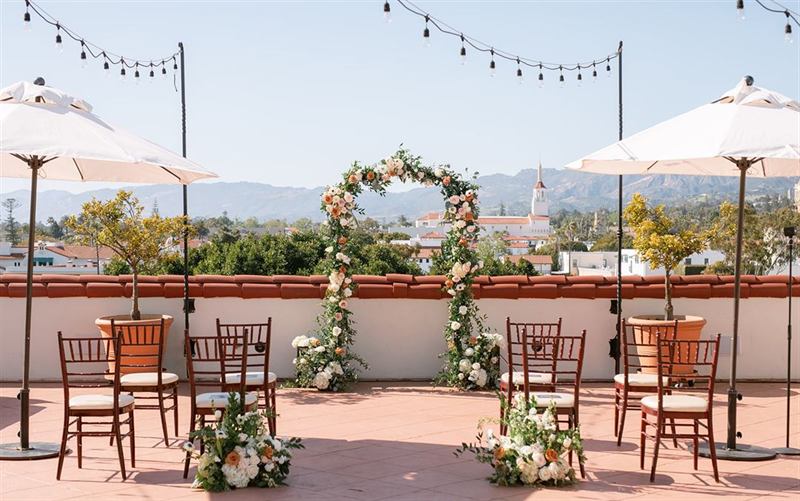 Boutique Hotel Venue with Rooftop Terrace and Panoramic Coastal Views