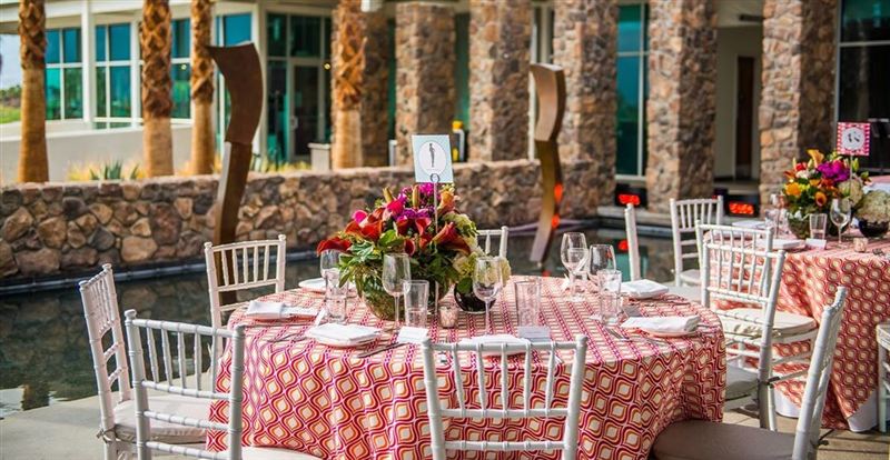 Golf Course Restaurant Patio with Mountain Views