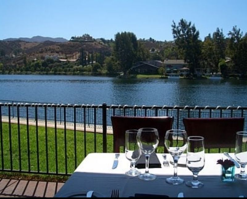 Lakeside Restaurant with Multiple Patios, Fire Feature, and Private Dining