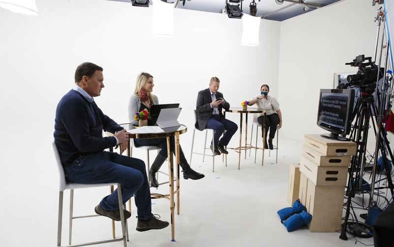 West Loop Cyclorama Studio With Broadcast Control Room and Hybrid Production